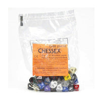 Chessex 29410 Opaque Bag of 50 Assorted Polyhedral d10