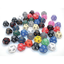 Chessex 29412 Opaque Bag of 50 Assorted Polyhedral d12