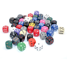 Chessex 29426 Bag of 50 Assorted Loose Opaque 16mm d6 Dice