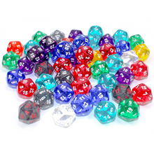 Chessex 29620 Translucent Bag of 50 Assorted Polyhedral d20