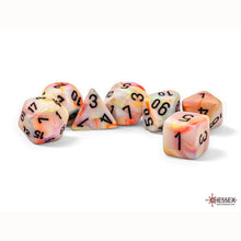 Chessex 22442 Festive Mega-hedral CircusTM/black 7-Die Set