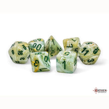 Chessex 22409 Marble Mega-hedral Green/dark green 7-Die Set