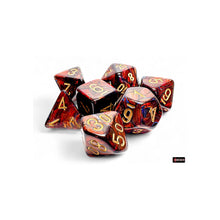 Chessex 22419 Scarab Mega-hedral Blue Blood/gold 7-Die Set