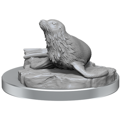 D&D Nolzurs Marvelous Miniatures Locathah & Seal Dungeons & Dragons