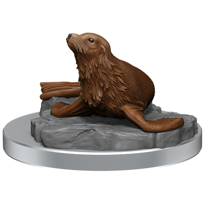D&D Nolzurs Marvelous Miniatures Locathah & Seal Dungeons & Dragons