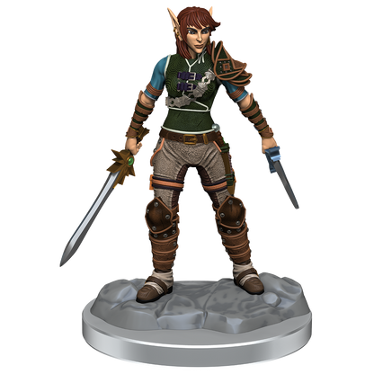 D&D Nolzurs Marvelous Miniatures Elf Rogue & Half-Elf Rogue Protege Dungeons & Dragons