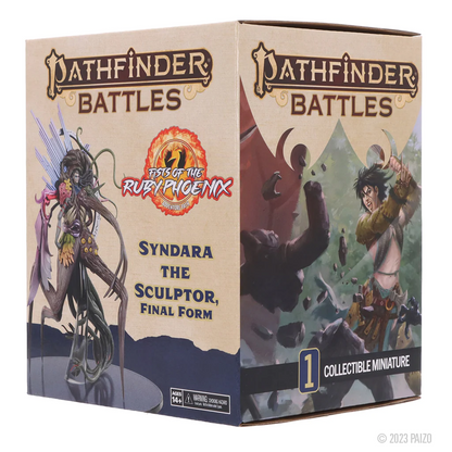 Pathfinder Battles: Fists of the Ruby Phoenix Syndara the Sculptor Final Form Boxed Figure