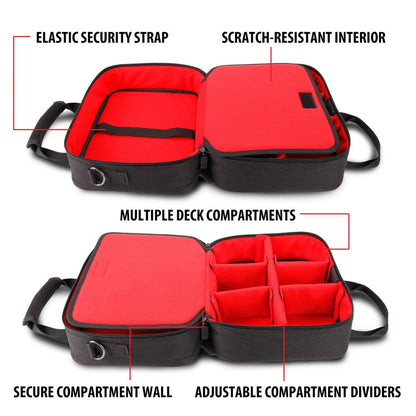 Enhance USA Gear Card Deck Storage Bag Red