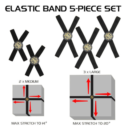 Enhance Tabletop Game Box Bands 5pcs Black