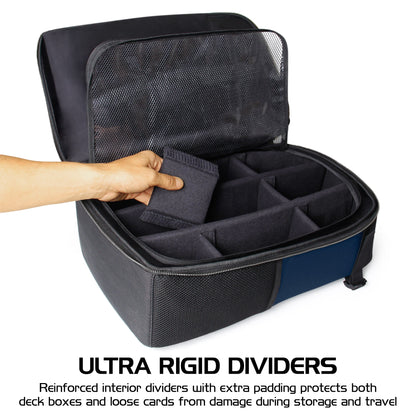 Enhance Tabletop Collector's Card Storage Backpack Blue