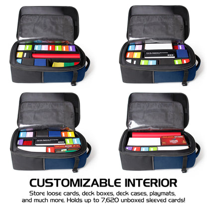 Enhance Tabletop Collector's Card Storage Backpack Blue
