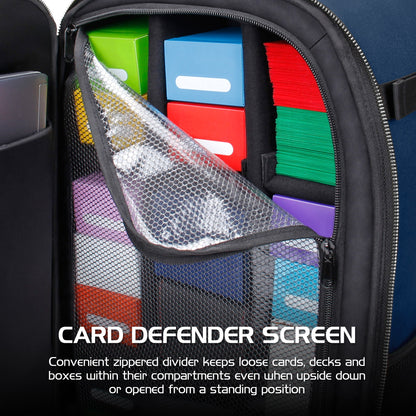 Enhance Tabletop Collector's Card Storage Backpack Blue