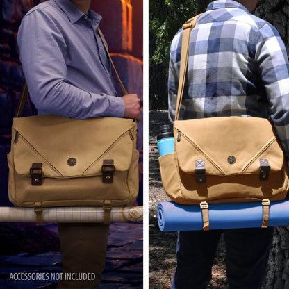 ENHANCE Venturer's Canvas Messenger Bag