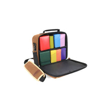 ENHANCE Designer Edition Compact Small Trading Card Bag w/ Customizable Interior & Strap Tan