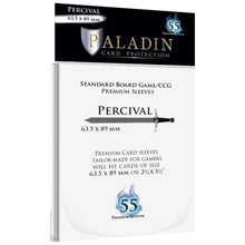 Paladin Clear Sleeves Percival 63.5mmx89mm 55 Sleeves Per Pack