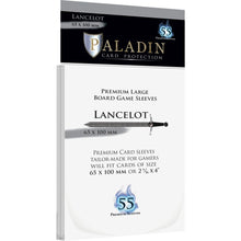 Paladin Clear Sleeves Lancelot 65mmx100mm 55 Sleeves Per Pack