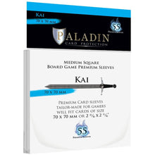 Paladin Clear Sleeves Kai 70mmx70mm 55 Sleeves Per Pack