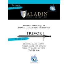 Paladin Clear Sleeves Trevor 76mmx76mm 55 Sleeves Per Pack