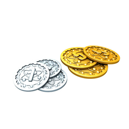 Nucleum: Metal Coins Board & Dice Accessories Board Game