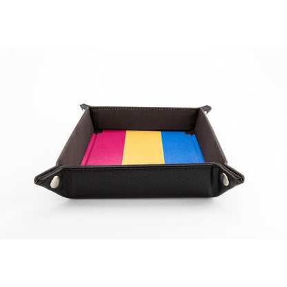 Fanroll: Pride Fold Up Velvet Dice Tray: Pansexual