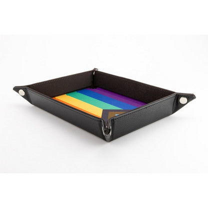 Fanroll: Pride Fold Up Velvet Dice Tray: Rainbow Flag