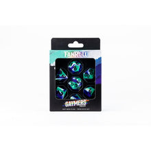 Fanroll: 16mm Pride Sharp Edge Silicone Rubber Poly Dice Set: Gay Men