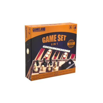 Gameland 6 In 1 Game Set Board Game