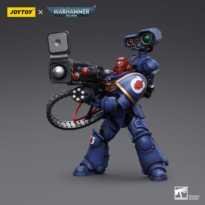 Warhammer Collectibles: 1/18 Scale Ultramarines Desolation Sergeant with Vengor Launcher