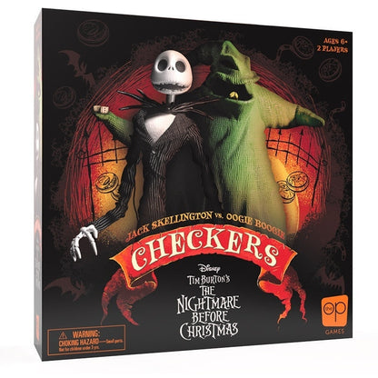 Checkers: Disney Tim Burton The Nightmare Before Christmas Board Game