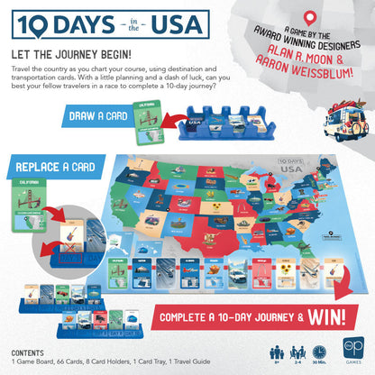 The Op 10 Days in the USA Board Game