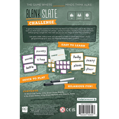 Blank Slate Challenge Board Game