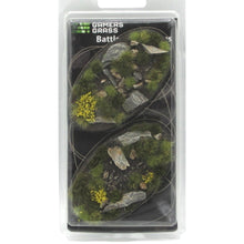 Gamers Grass Battle Ready Bases Highland Oval 90mm x2