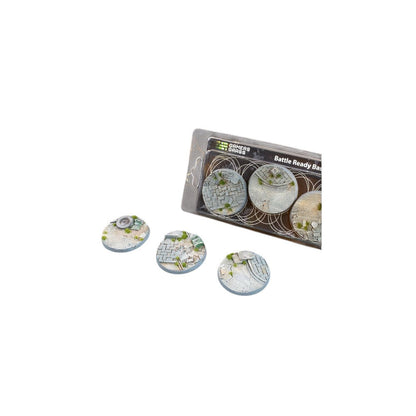 Gamers Grass Battle Ready Bases Urban Warfare Round 50mm x3