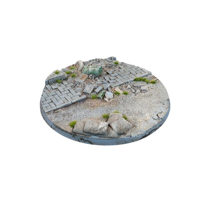 Gamers Grass Battle Ready Bases Urban Warfare Round 100mm x1