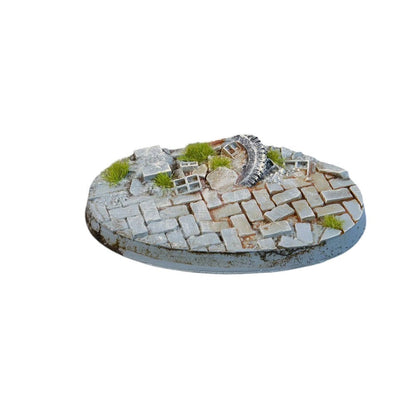 Gamers Grass Battle Ready Bases Urban Warfare Oval 60mm x4