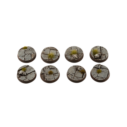 Gamers Grass Battle Ready Bases Temple Round 28mm x8