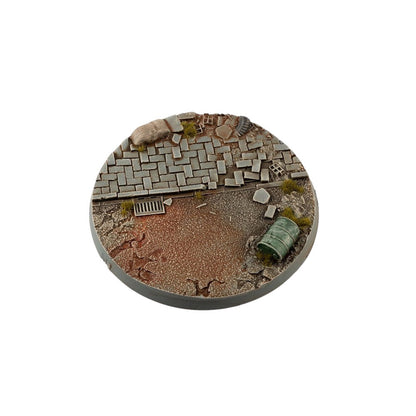Gamers Grass Battle Ready Bases Urban Warfare Round 90mm x1