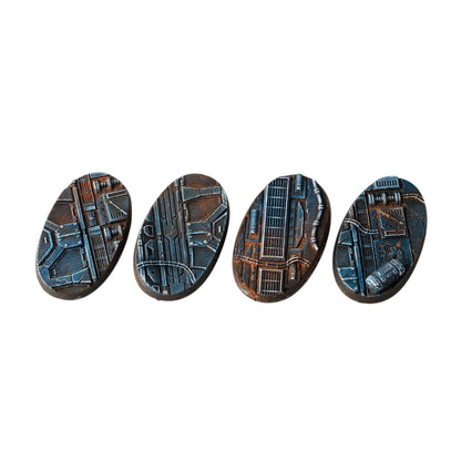 Gamers Grass Battle Ready Bases Spaceship Corridor Oval 60mm x4