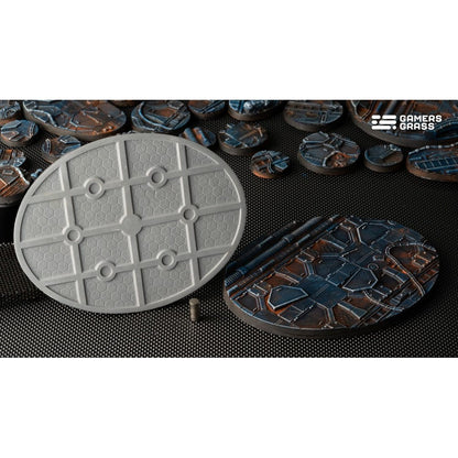 Gamers Grass Battle Ready Bases Spaceship Corridor Oval 120mm x1