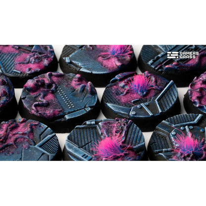 Gamers Grass Battle Ready Bases Alien Infestation Round 25mm x10