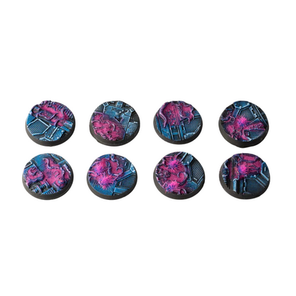 Gamers Grass Battle Ready Bases Alien Infestation Round 32mm x8