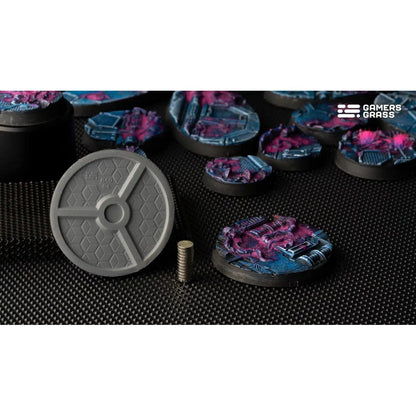 Gamers Grass Battle Ready Bases Alien Infestation Round 40mm x5