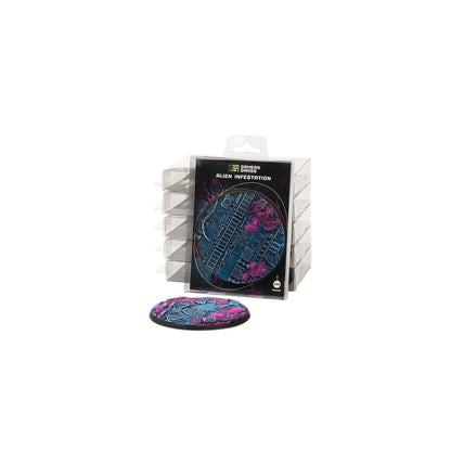 Gamers Grass Battle Ready Bases Alien Infestation Round 100mm x1