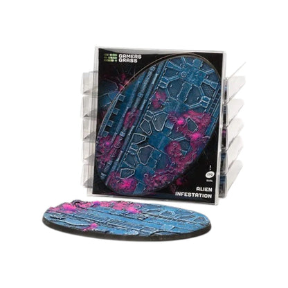 Gamers Grass Battle Ready Bases Alien Infestation Oval 170mm x1