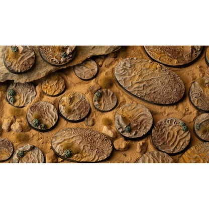 Gamers Grass Battle Ready Bases Deserts of Maahl Round 80mm x1