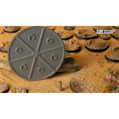 Gamers Grass Battle Ready Bases Deserts of Maahl Round 100mm x1