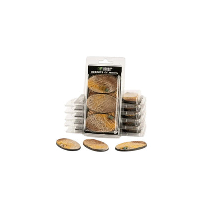 Gamers Grass Battle Ready Bases Deserts of Maahl Oval 75mm x3
