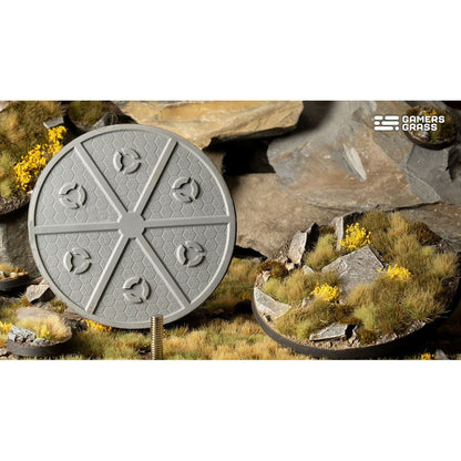 Gamers Grass Battle Ready Bases Highland Round 90mm x1