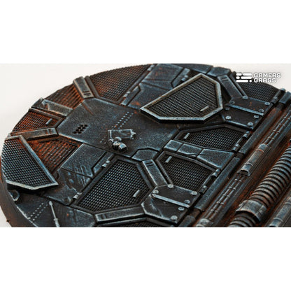 Gamers Grass Battle Ready Bases Spaceship Corridor Round 28mm x8