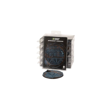 Gamers Grass Battle Ready Bases Spaceship Corridor Round 90mm x1